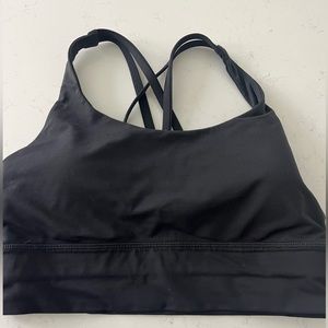 Lululemon Energy Longline Bra Black Size 8